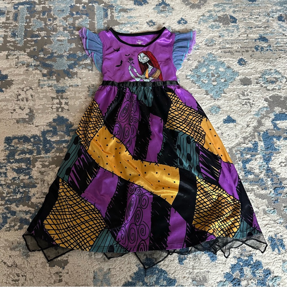 Girls Disney The Nightmare Before Christmas Nightgown Sleep Dress - Size 4T